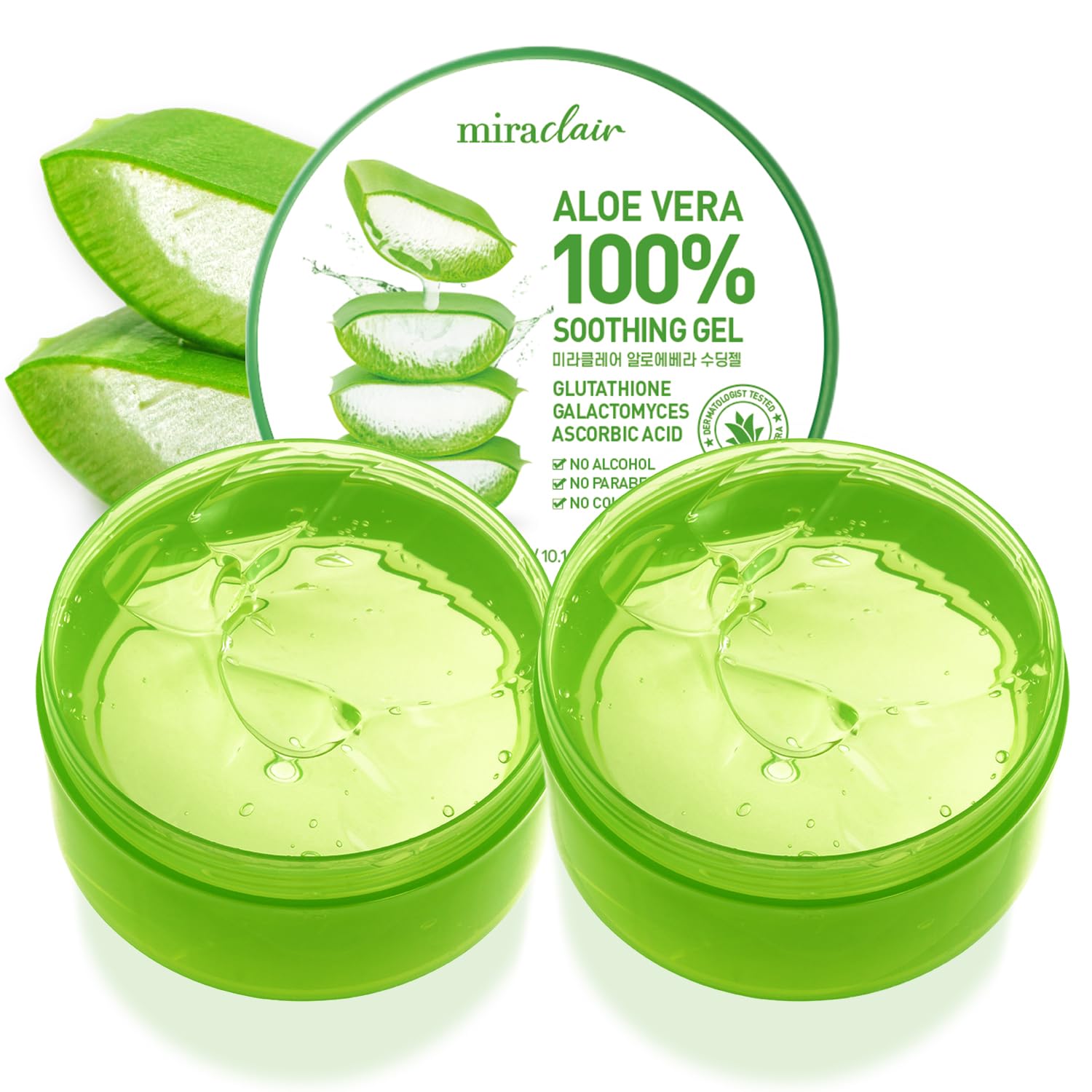 Amazon.com : MIRACLAIR Aloe Vera Gel for Face, Skin, Hair